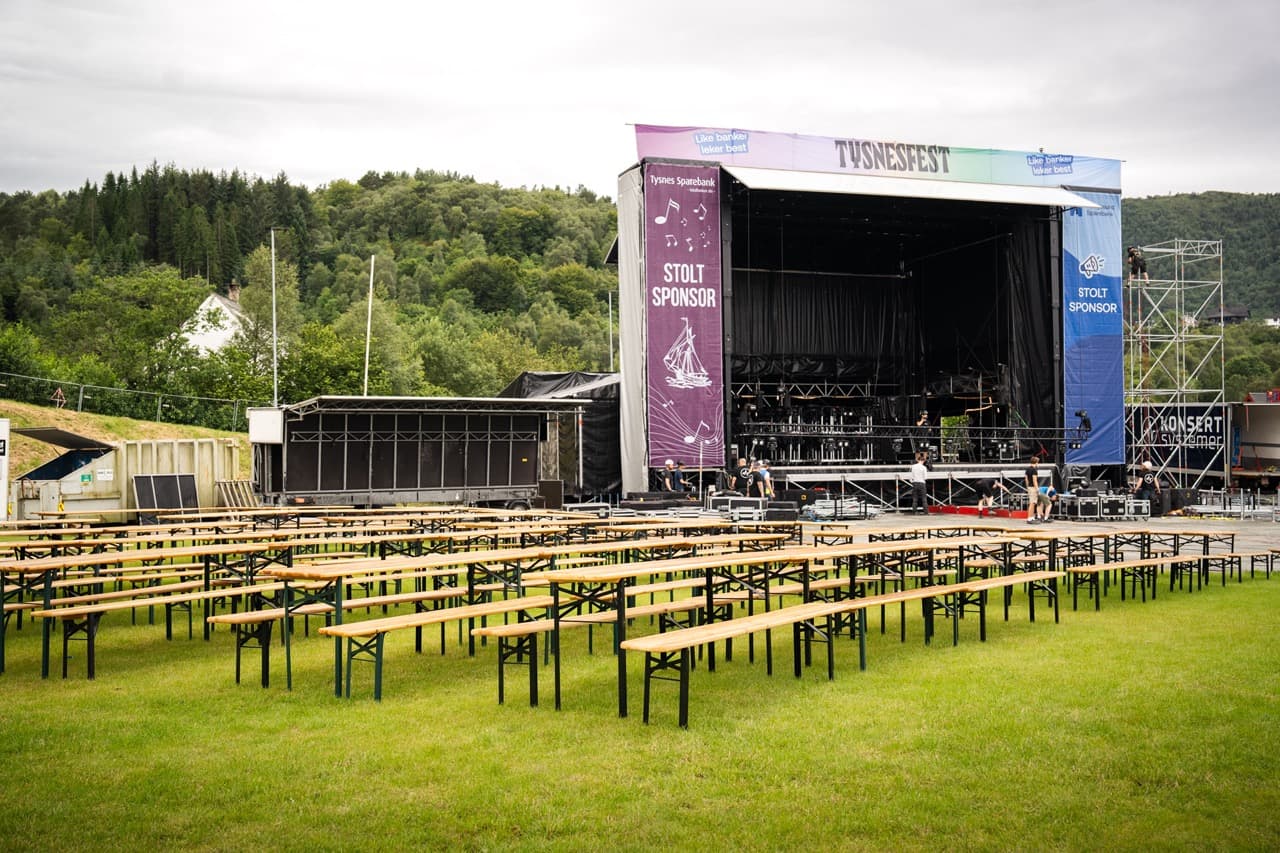 Eventutstyr på Tysnesfest 2025