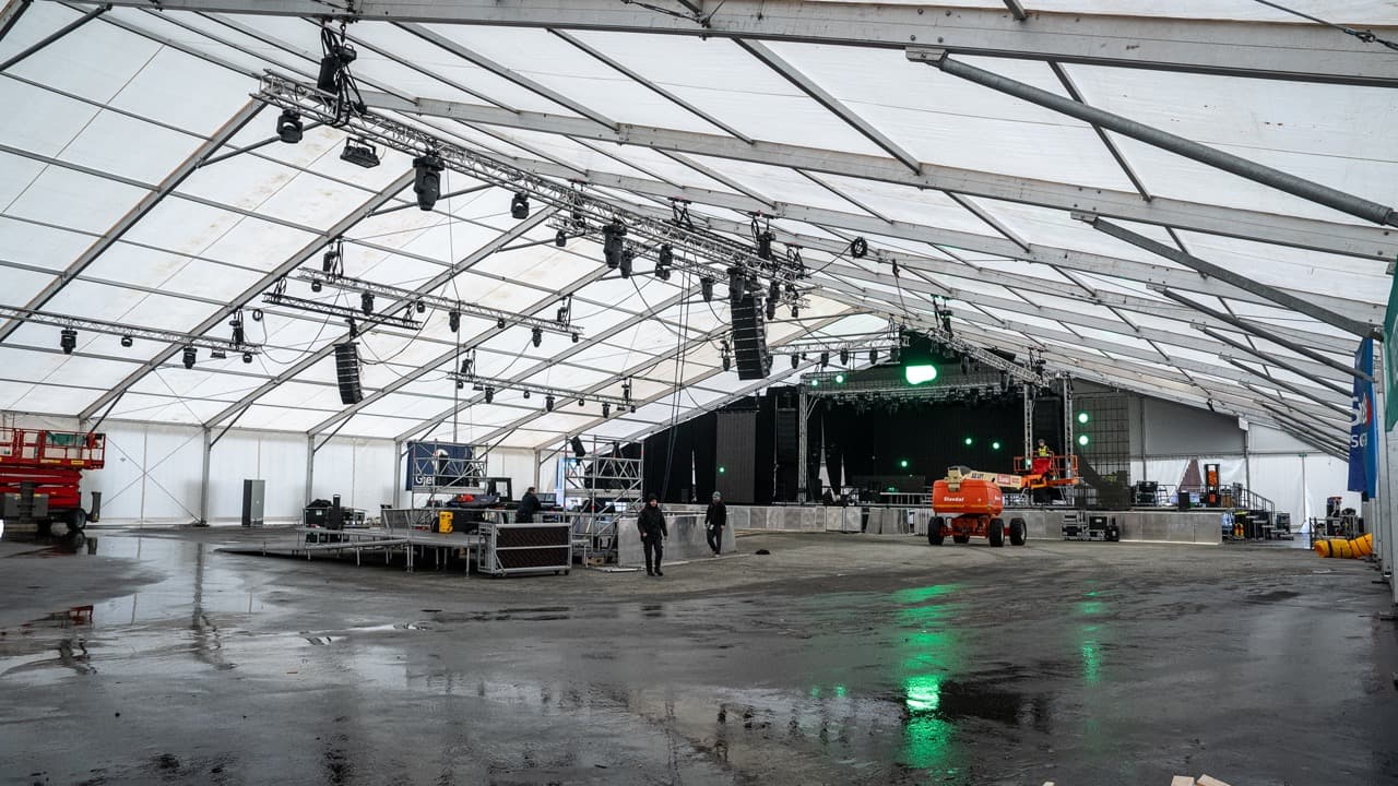 40 bredt rammetelt til leie i Bergen