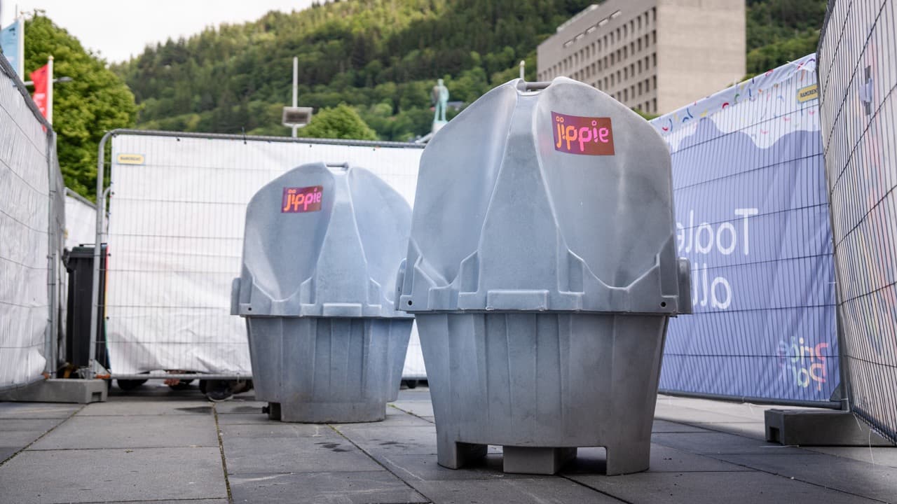 Urinaler på Festplassen i Bergen