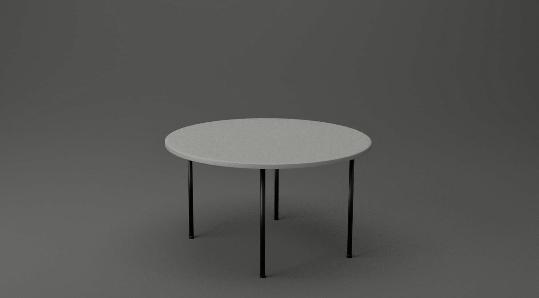 Rundt plastbord 160cm