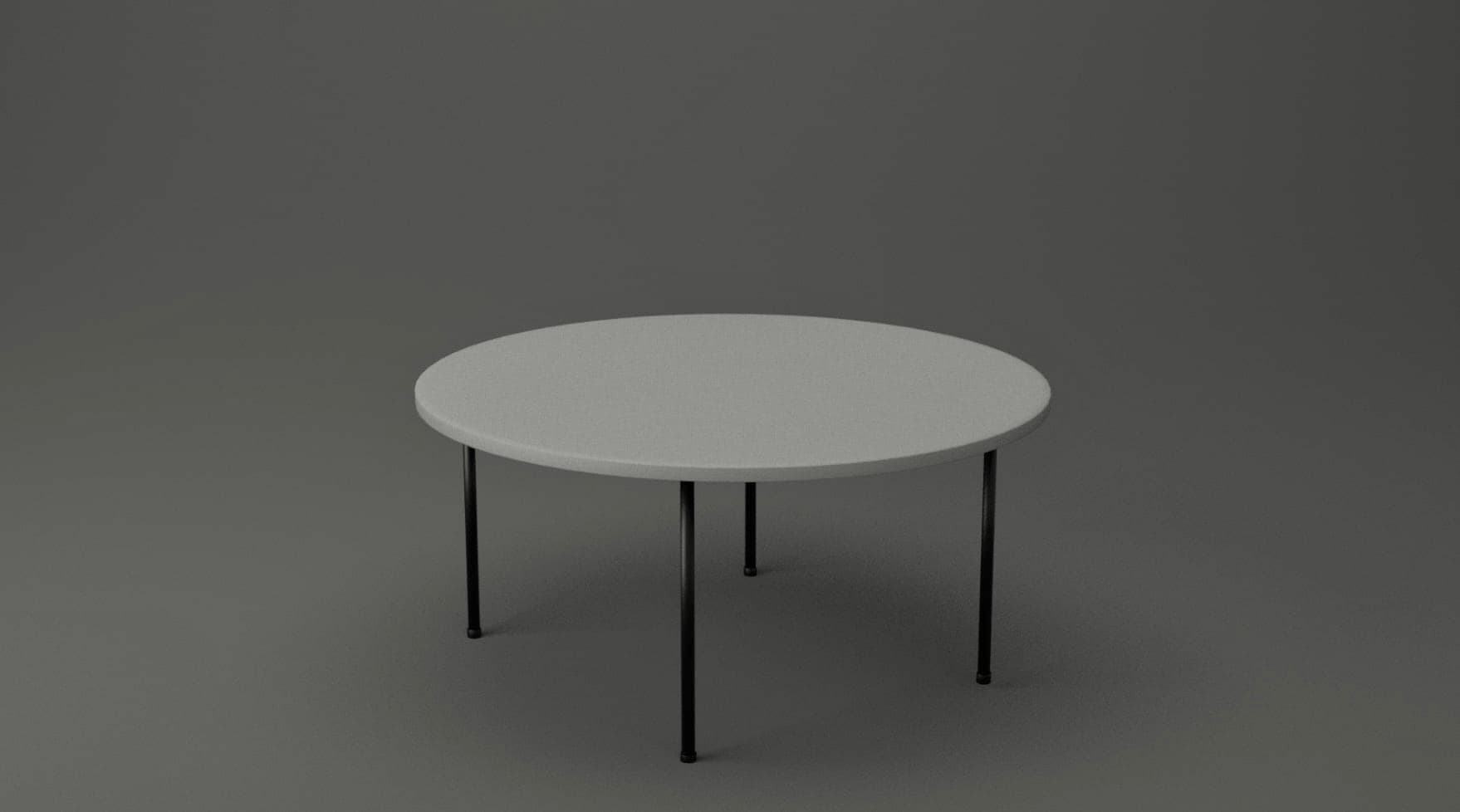 Rundt plastbord 180cm