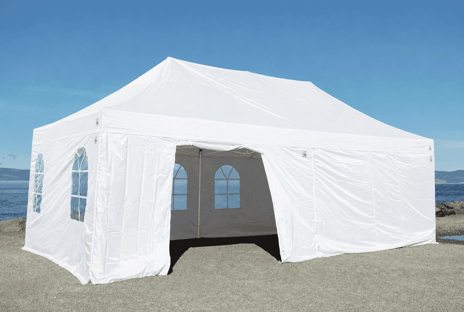 Pop-up telt på 4x8m