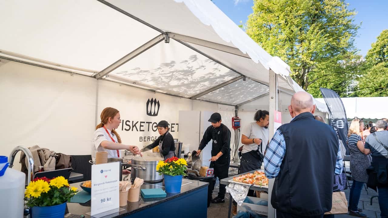 Rammetelt på 3m bredde som salgstelt