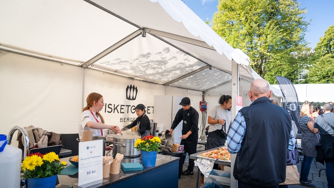 Rammetelt på 3m bredde som salgstelt