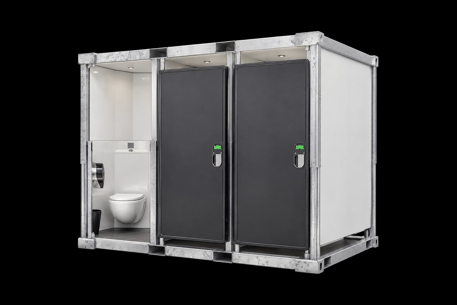Sanitrax – 3 toaletter