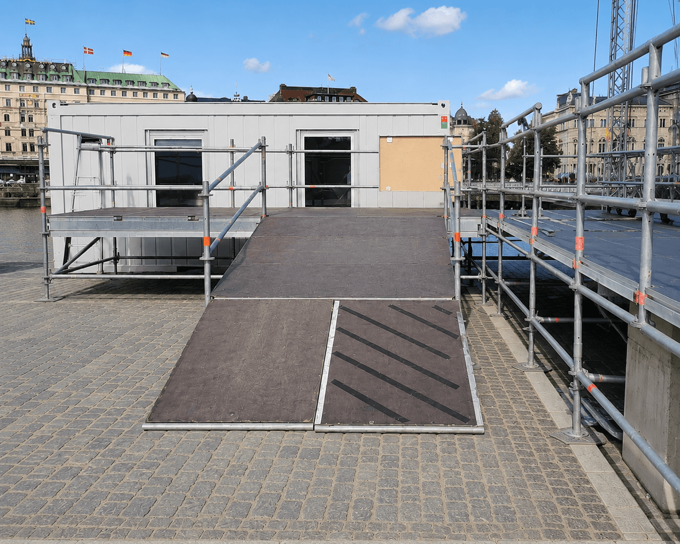 Stillas-rampe til leie i Bergen