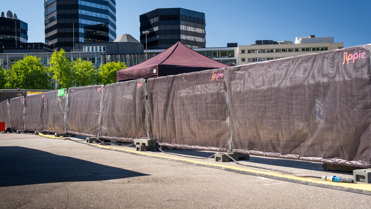 Utleie av byggegjerder og sperregjerder