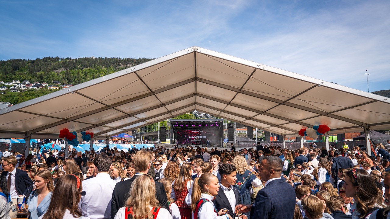 Leie stort partytelt i Bergen, Haugesund, Førde