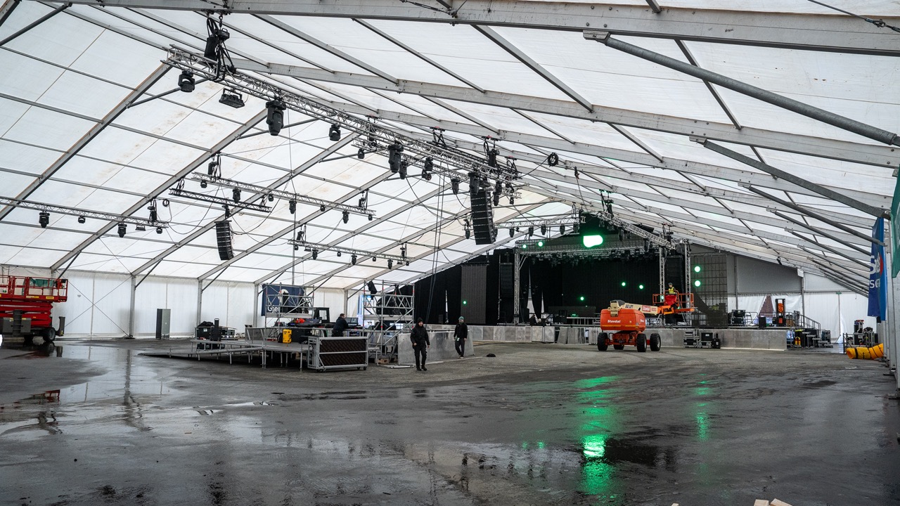 40 bredt rammetelt til leie i Bergen